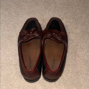 Johnston & Murphy Black and Brown Leather Loafers